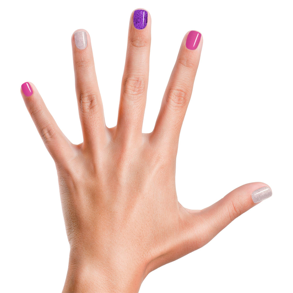 Piggy Paint LOL neon pink nail polish bottle; vibrant kid-friendly color.