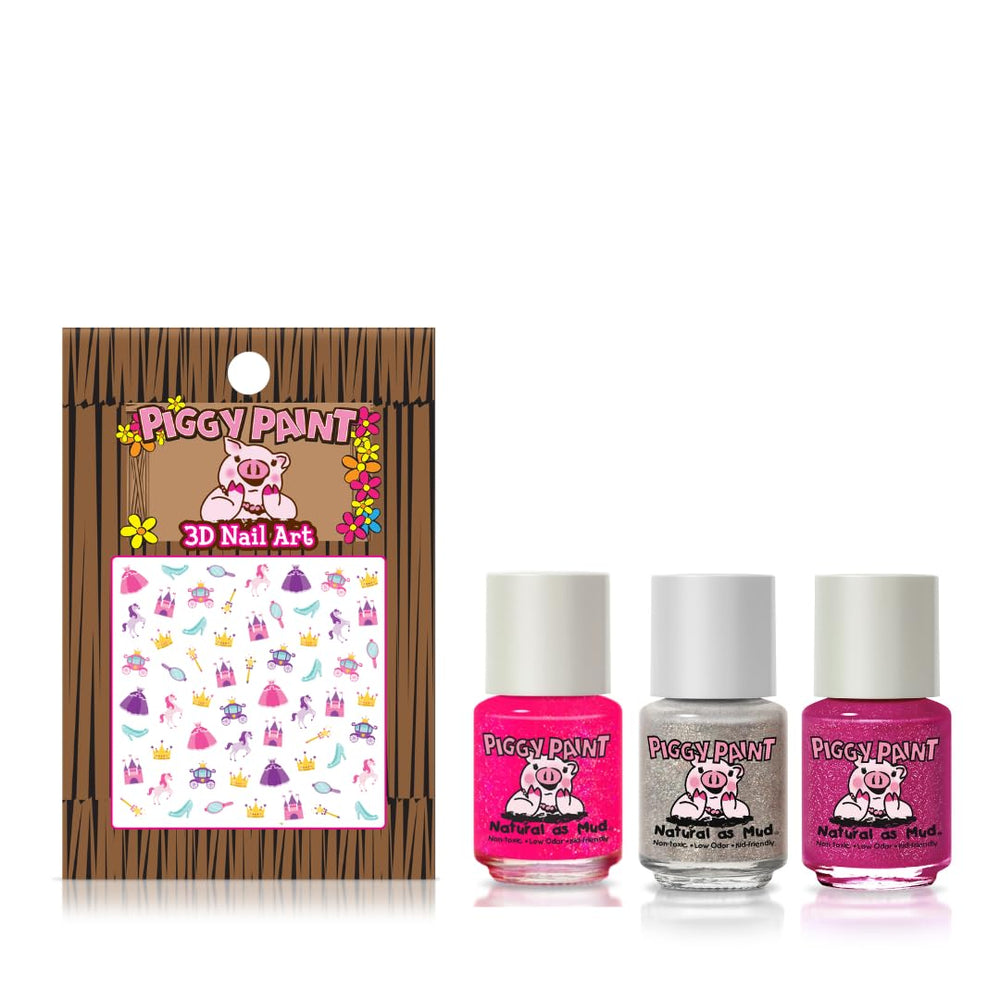 Piggy Paint Neon Lights glitter polish for safe, vibrant nails