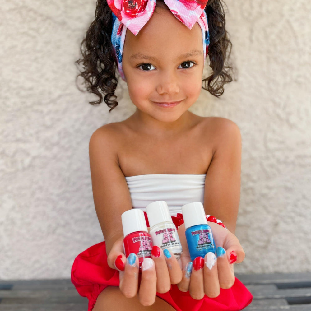 Piggy Paint patriotic nails ideas showcase safe, colorful designs for celebrations