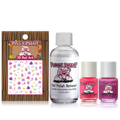 Piggy Paint Pretty Princess Forever Fancy bottle highlights a playful pink shade for dress-up moments.