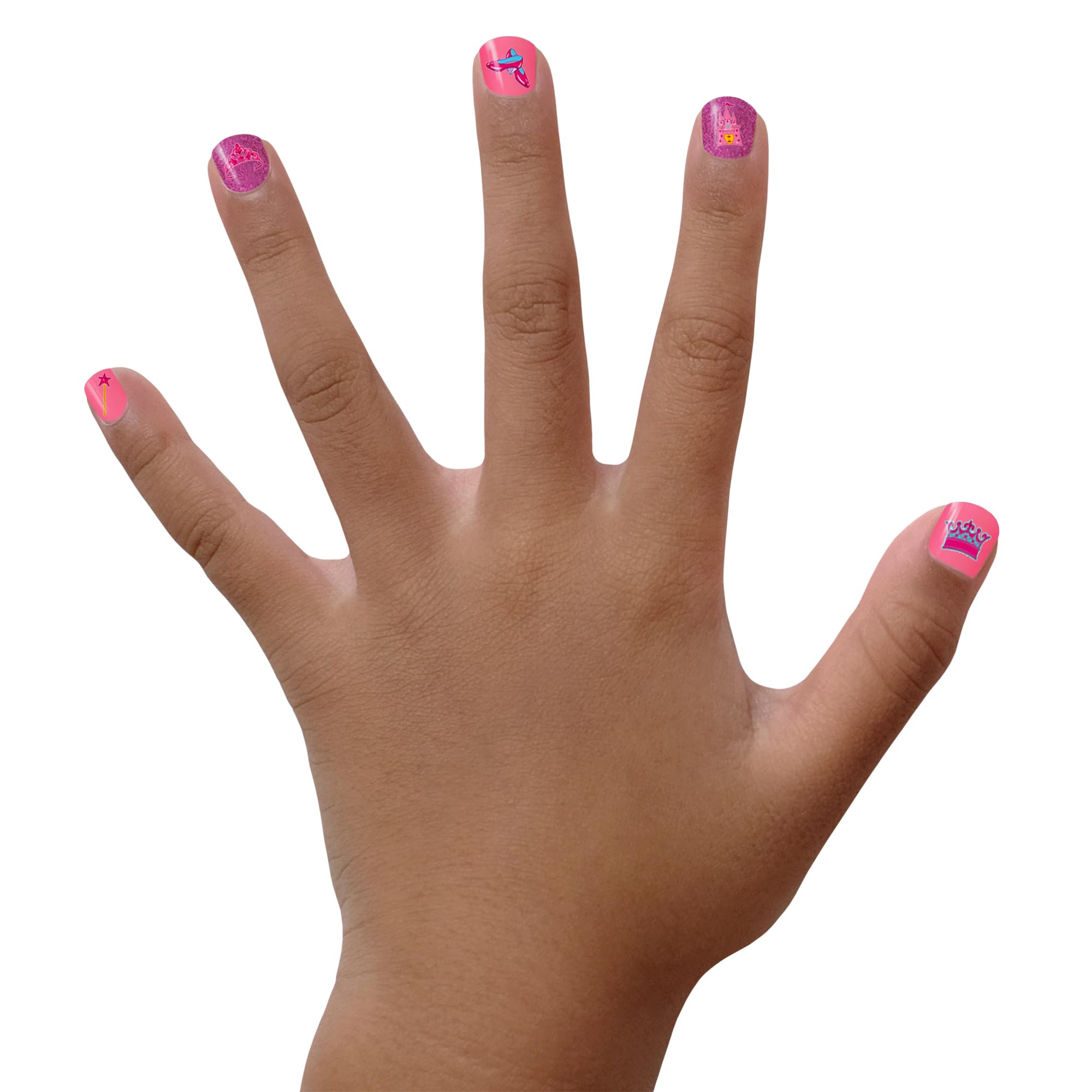 Piggy Paint Pretty Princess Glamour Girl bottle emphasizes a rich purple shade for imaginative looks.