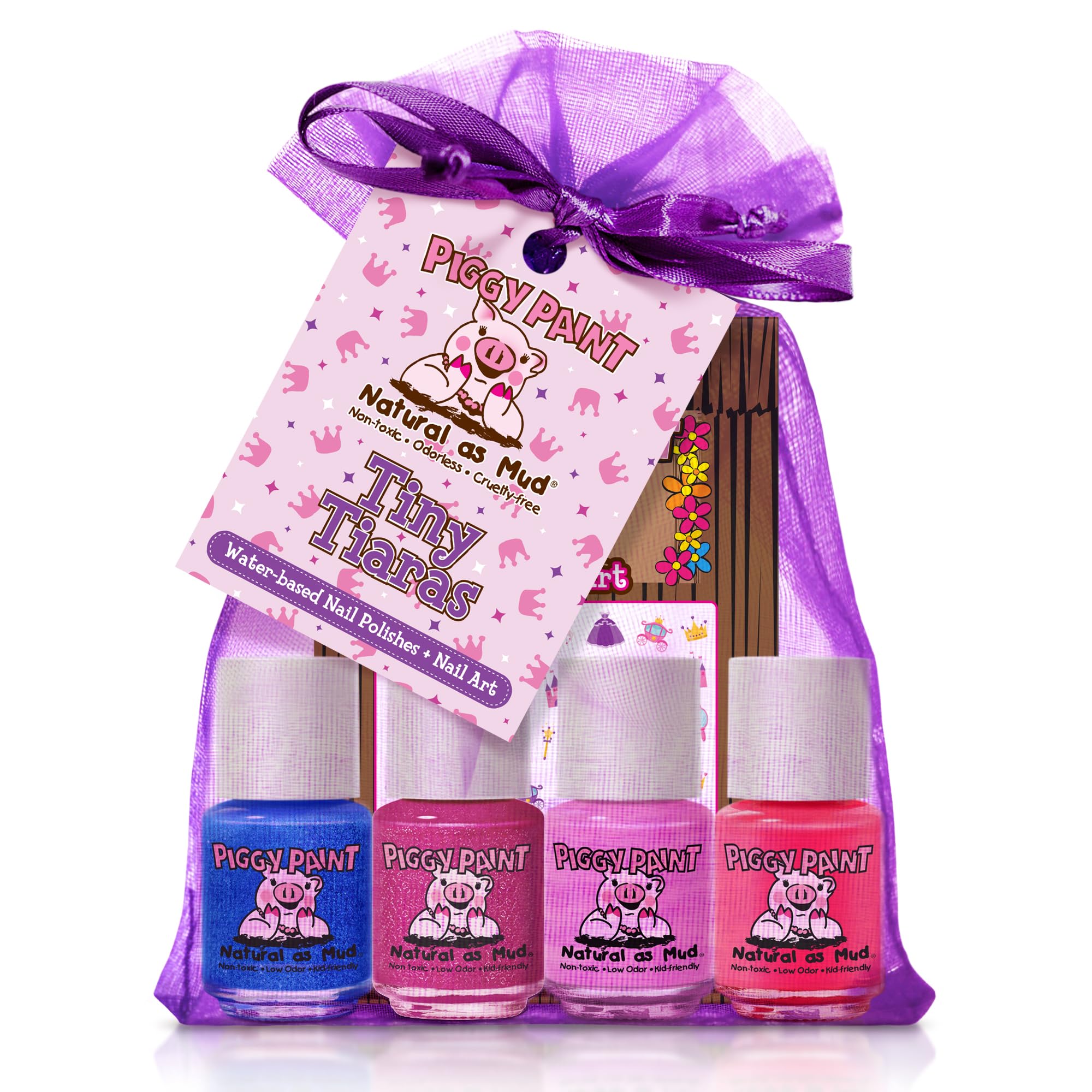 Piggy Paint Tiny Tiaras gift set packaging looks kid-friendly and gift-ready.