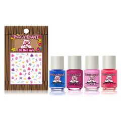 Piggy Paint Tiny Tiaras swatches show bright colors for easy choosing.