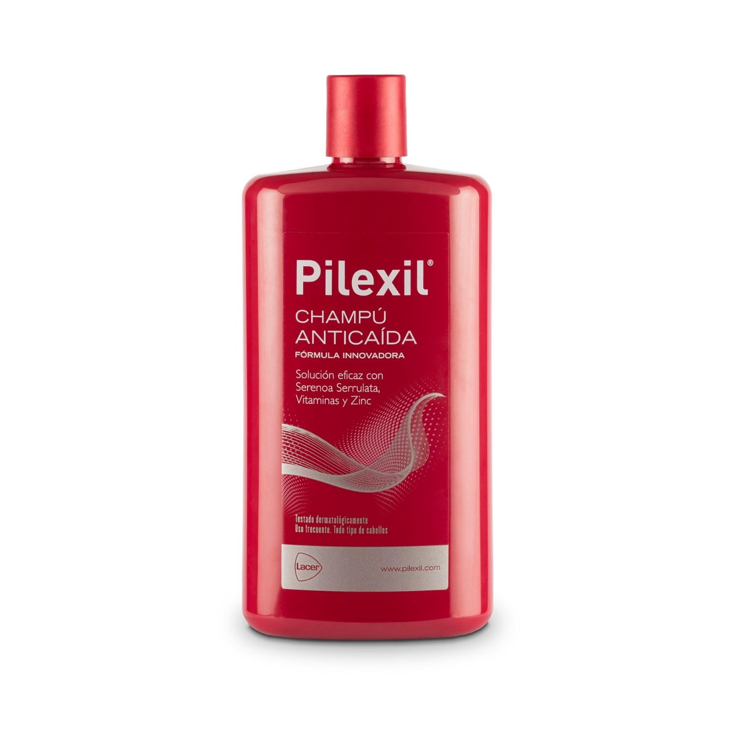 Pilexil Shampoo Anticaída bottle on a shelf for easy daily cleansing.