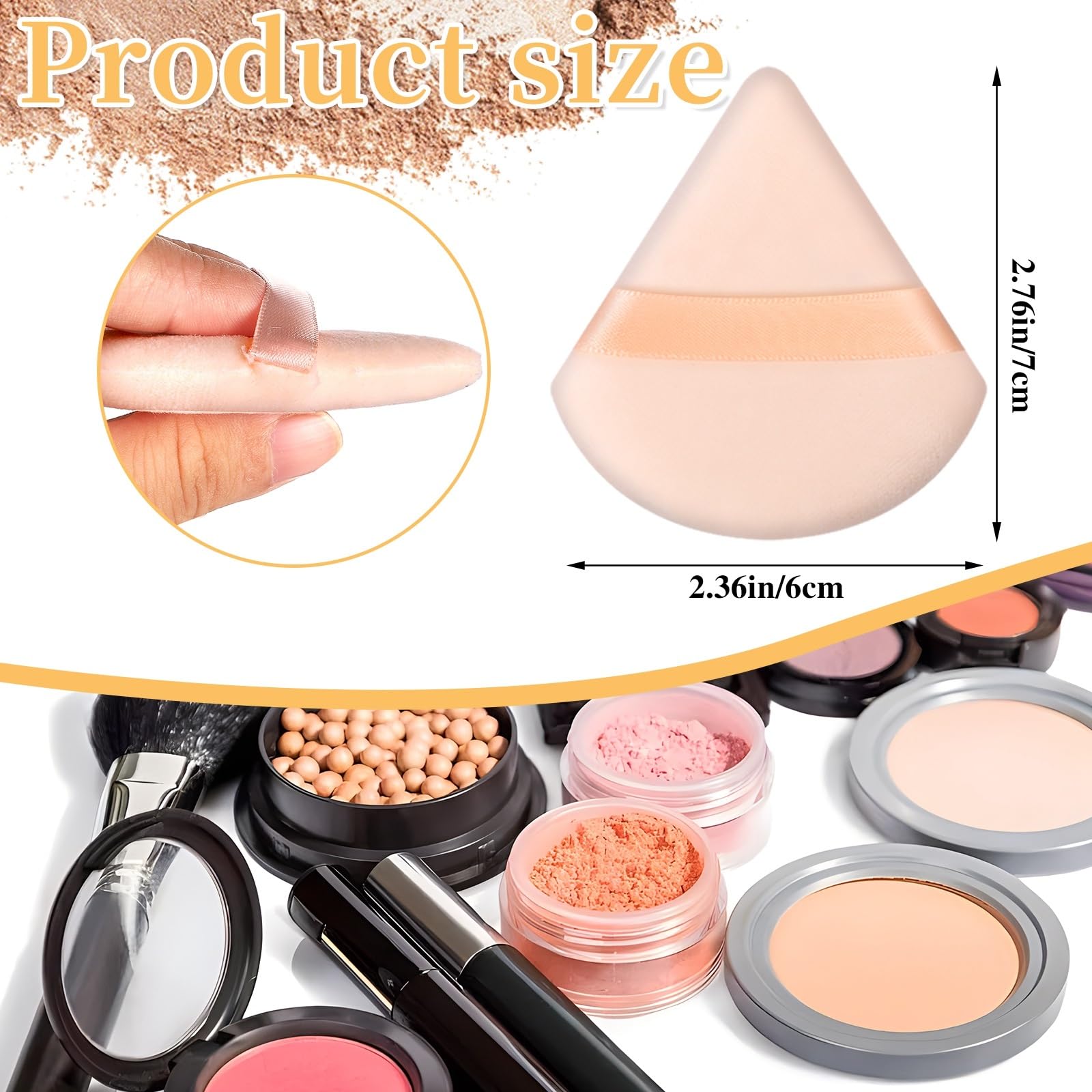 Pimoys soft fiber puff for comfortable wet and dry makeup
