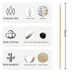 PINGMIC bamboo-handle close-up shows lint-free performance