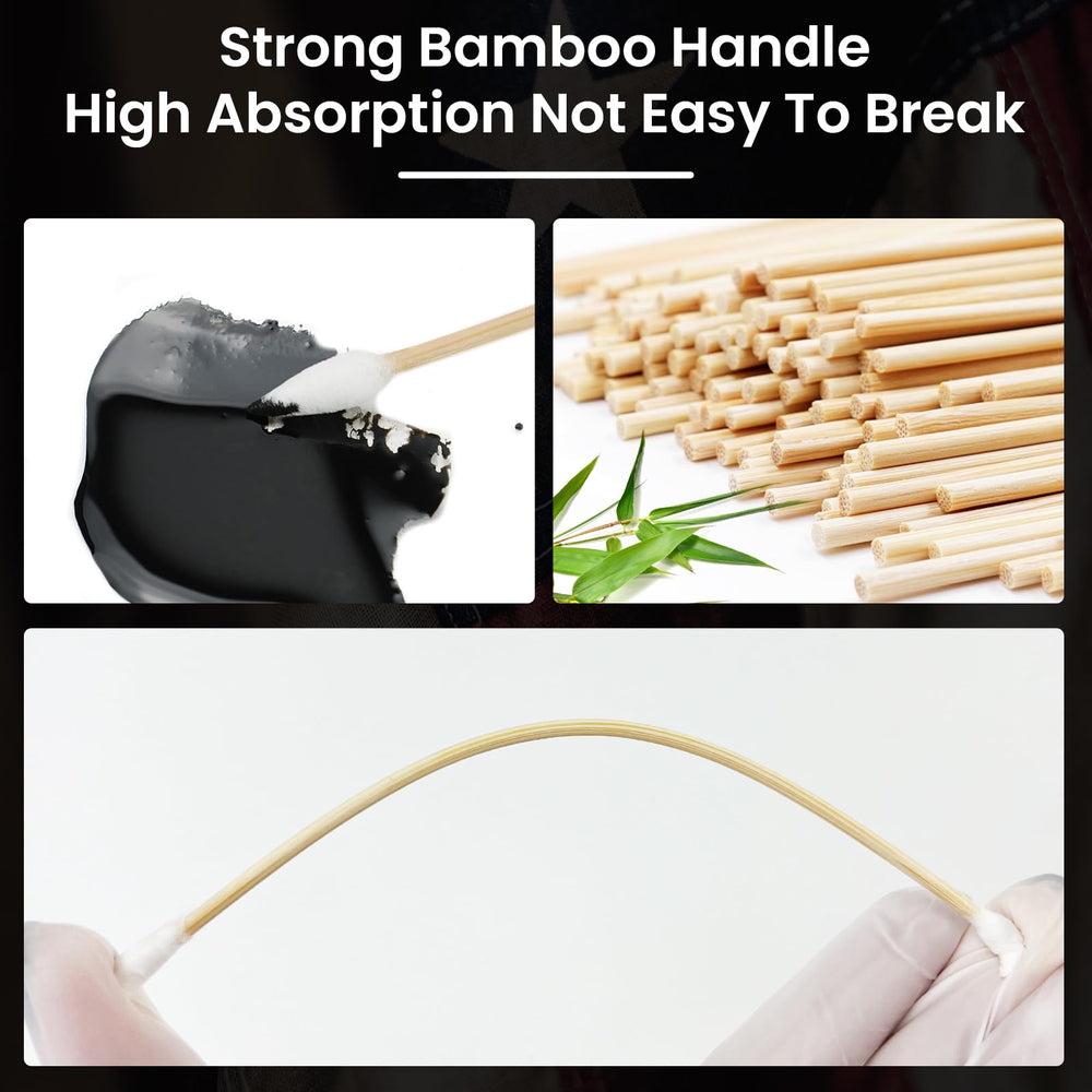 PINGMIC highly absorbent swabs soaking up oils and solvents