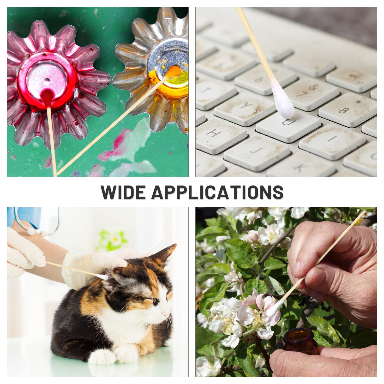 Pingmic versatile swabs for home cleaning, crafts, and model making