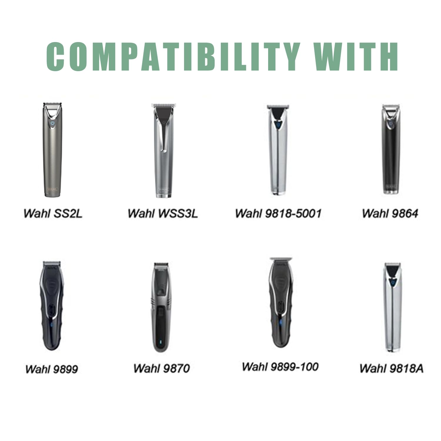 Pinkind 5V adapter connector closeup shows reliable power delivery for Wahl models.