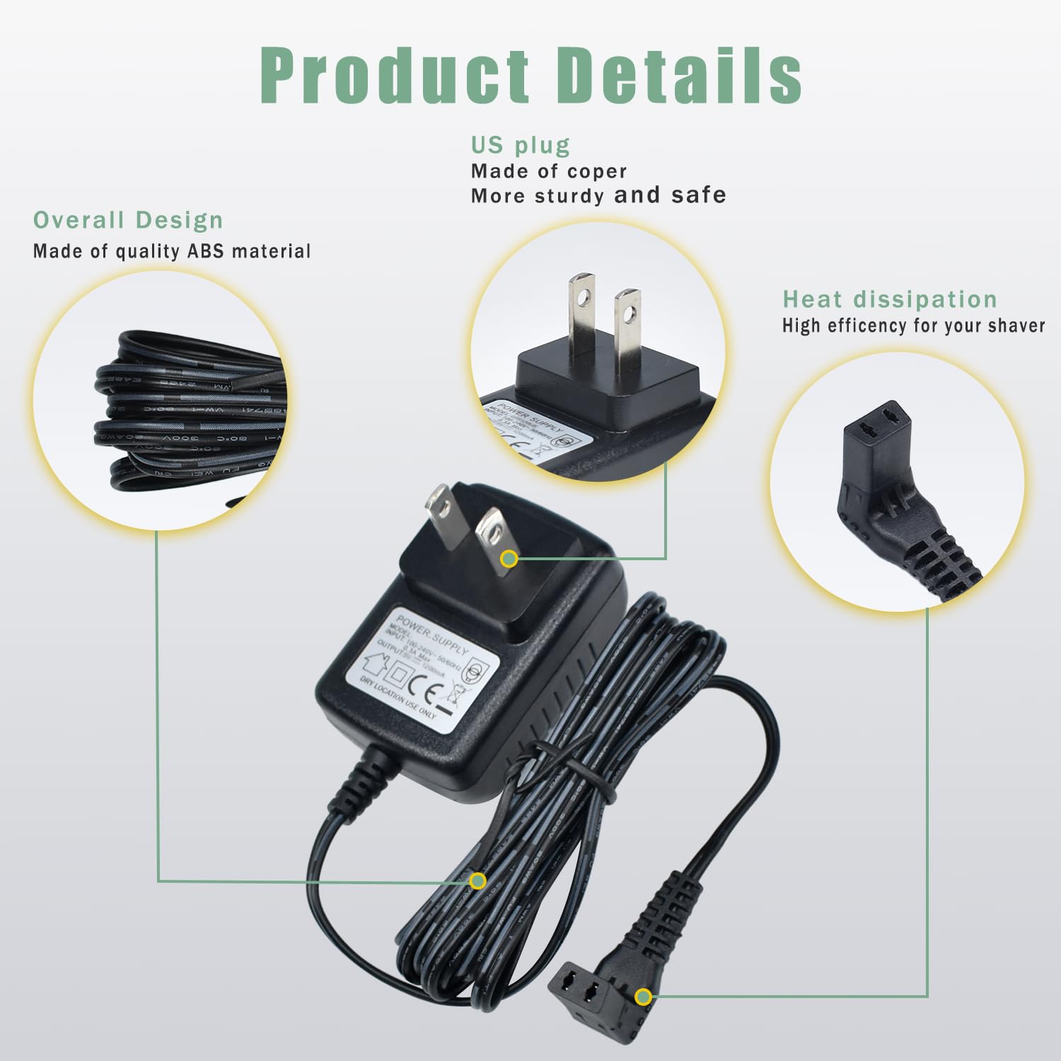 Pinkind 5V adapter safety label indicates ETL listing and protective features.