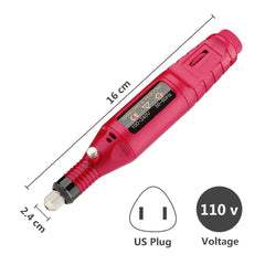 Pinkiou nail drill bits 6-pack for versatile shaping and smoothing on natural or artificial nails