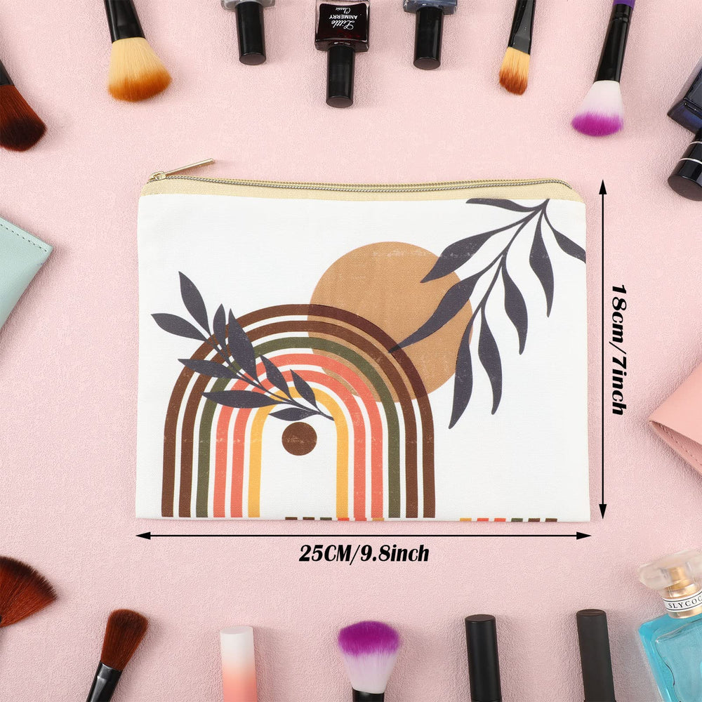 Pinkunn makeup bag canvas sunshine lifestyle captures travel-ready organizer with vibrant style