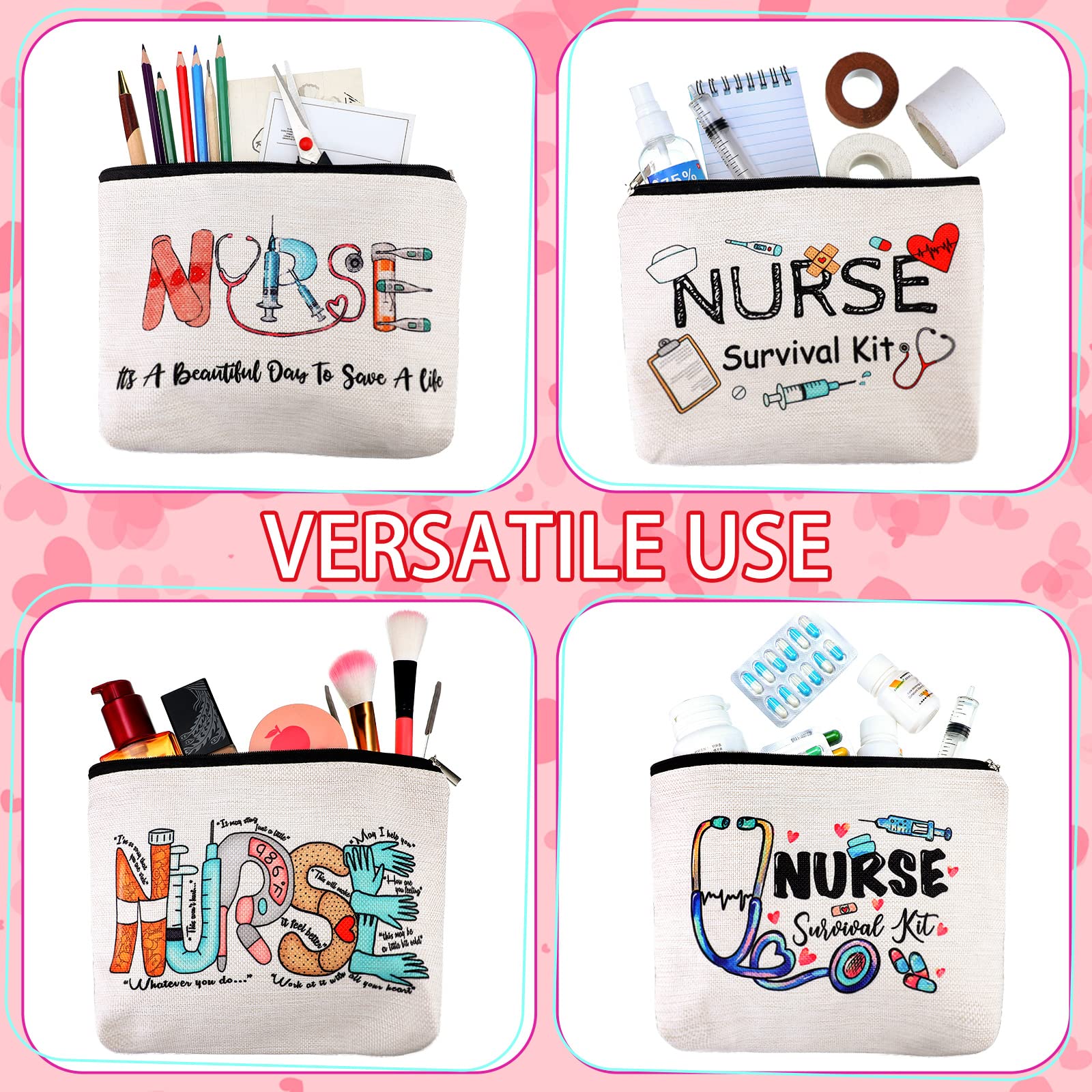 Pinkunn nine-piece bag set offers varied patterns for different personalities