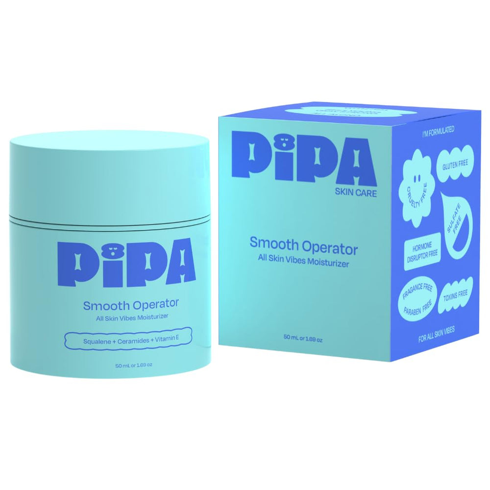 Pipa Smooth Operator kids moisturizer tube closeup showing gentle, non-toxic skincare for tweens.