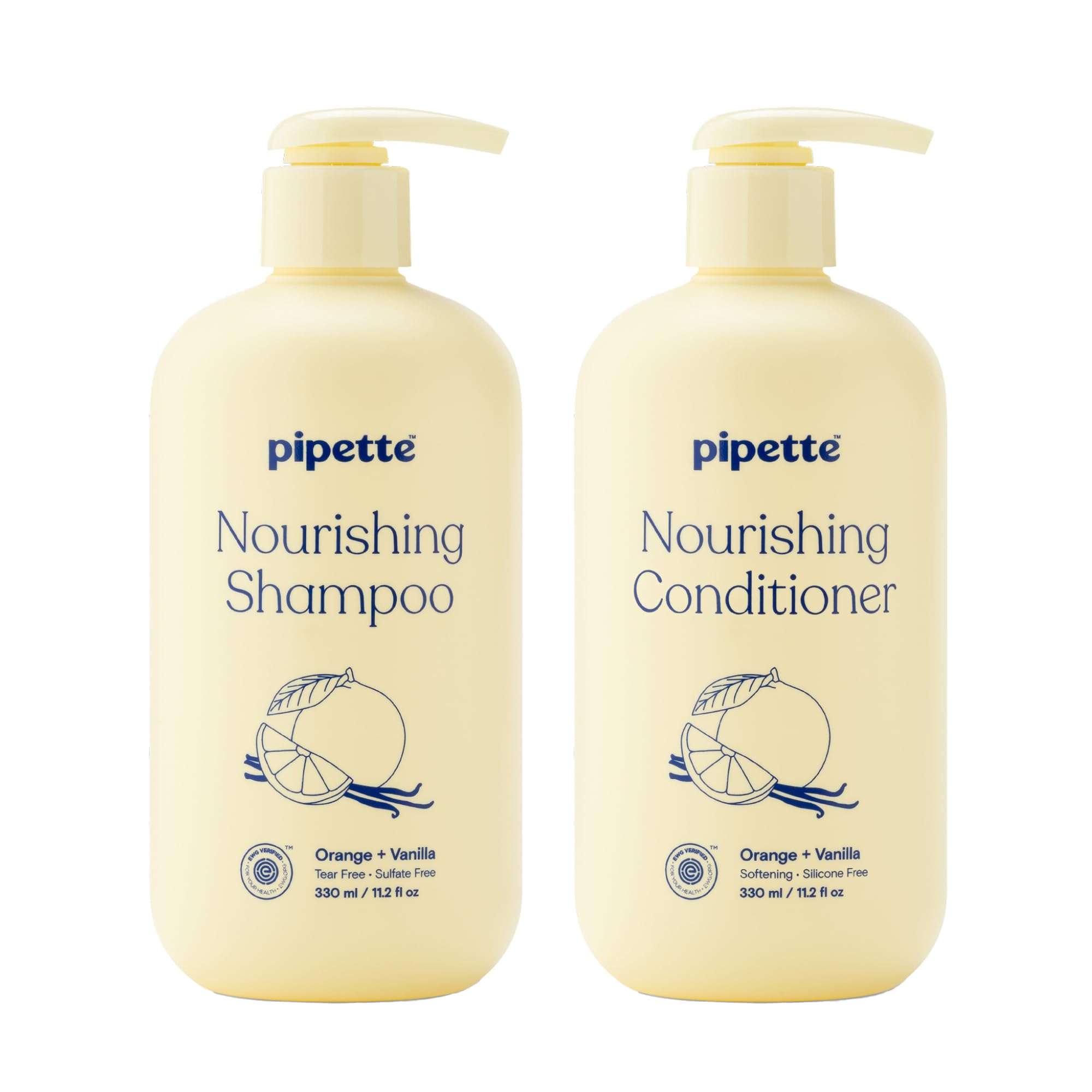 Pipette Nourishing Shampoo bottle for gentle cleansing across all hair types.