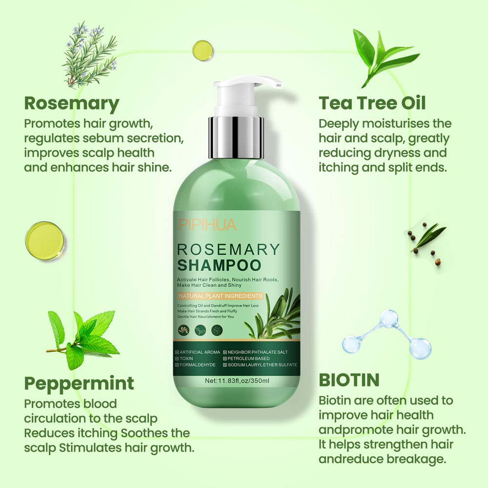 PIPIHUA Rosemary Shampoo biotin ingredient highlight suggests potential density support