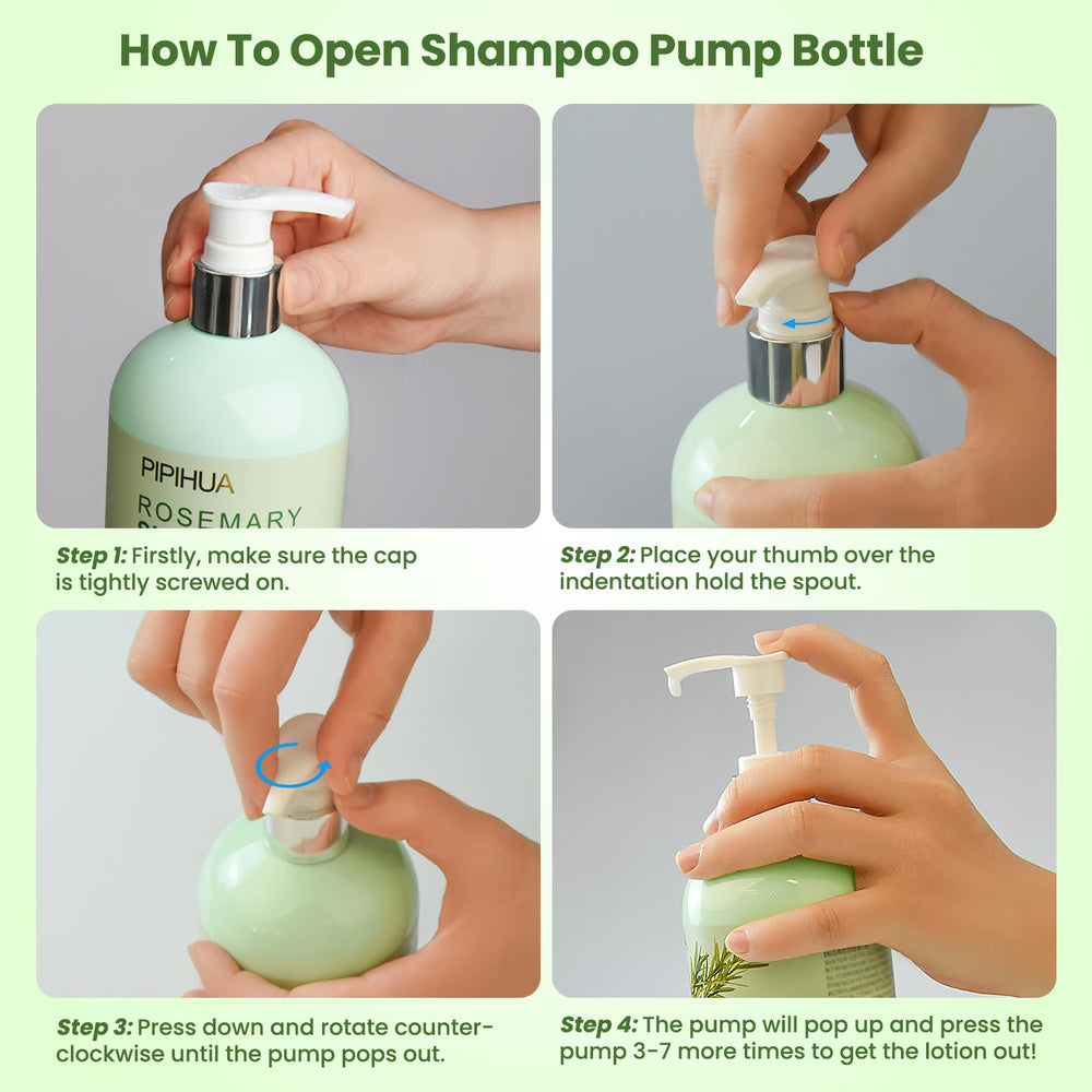 PIPIHUA Rosemary Shampoo peppermint oil highlight signals cooling tingle and revitalized feel