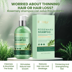 PIPIHUA Rosemary Shampoo foamy lather backlit for gentle cleansing and detangling