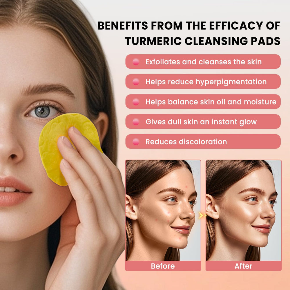 PIPIHUA turmeric kojic acid cleansing pads pack open showing travel-friendly skincare solution.