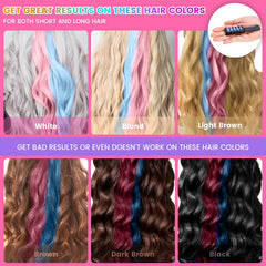 Pipirich Hair Chalk application on light hair demonstrates easy, temporary color without long-term commitment.