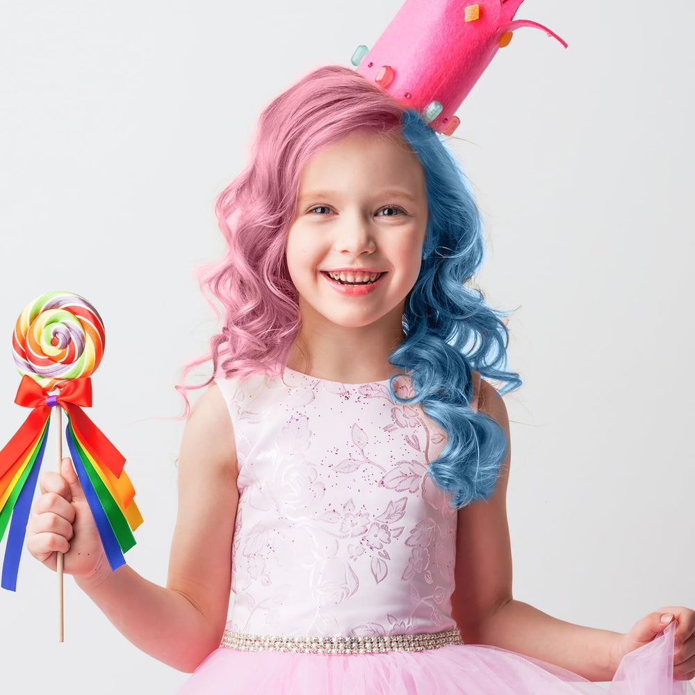 Pipirich Hair Chalk color dry and set with heat helps lock in playful tones.
