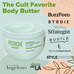 Pistaché Skincare Boyfriend Body Butter label signals indulgent daily moisture for skin.