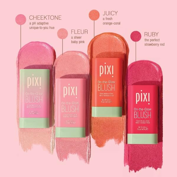 Pixi Beaming Bliss WarmGlow swatch showing bronzy peach flush.