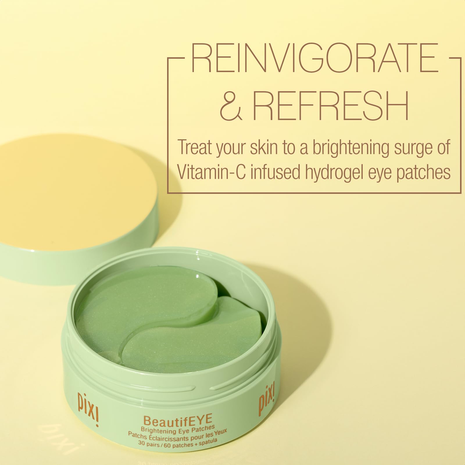 Pixi BeautifEYE patch close-up highlighting cooling gel texture for hydration