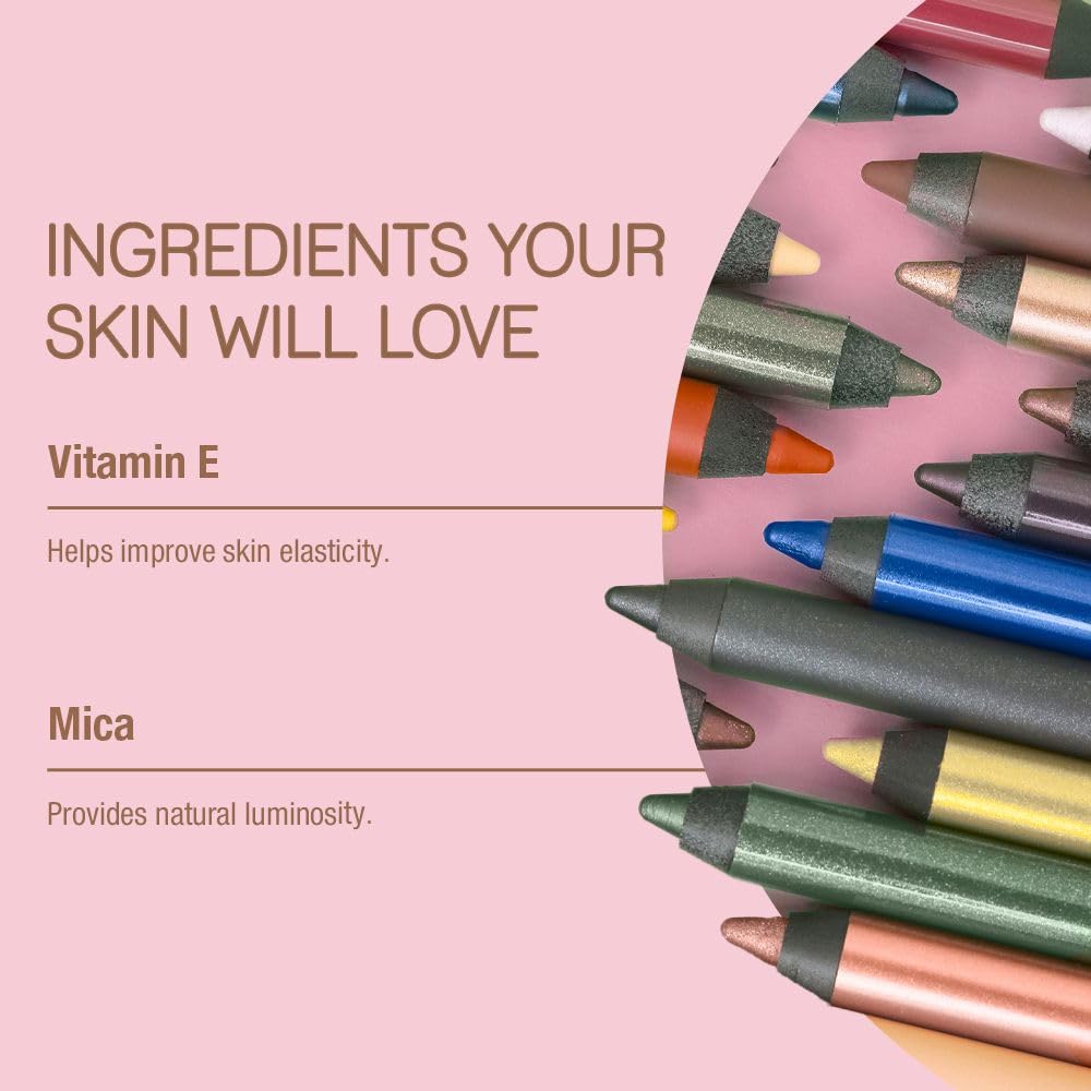 Pixi Endless Silky Eye Pen lightweight formula on eyelids for comfortable wear.