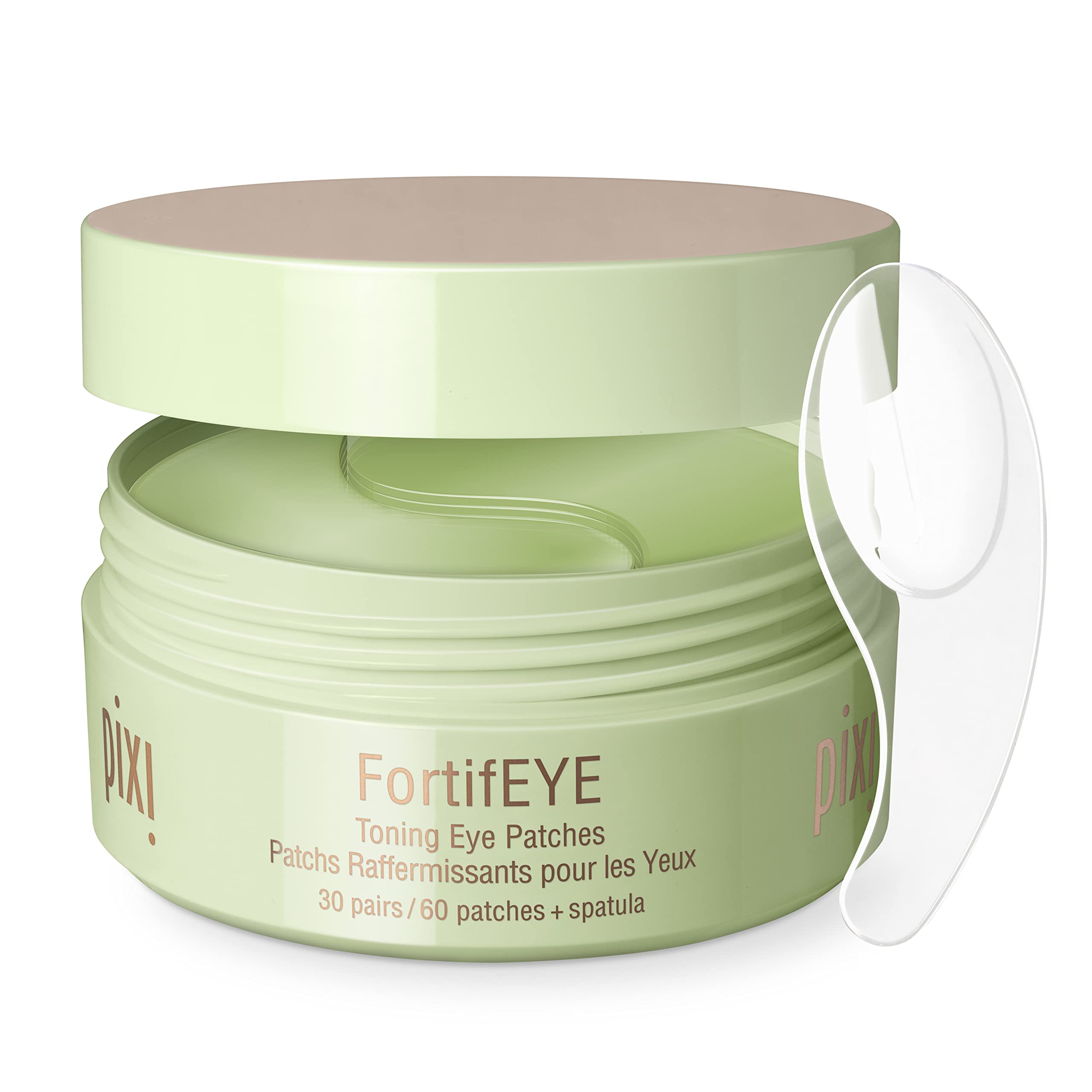 Pixi FortifEYE hydrogel patch close-up hydrates the delicate under-eye skin.