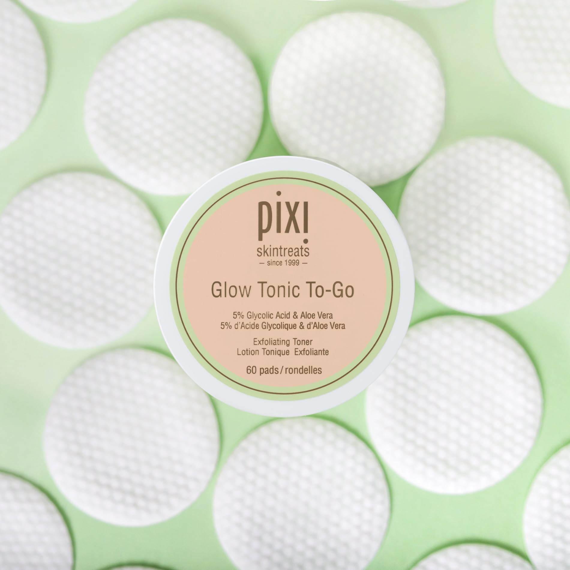 Pixi Glow Tonic to-Go travel case keeps skincare routine organized.