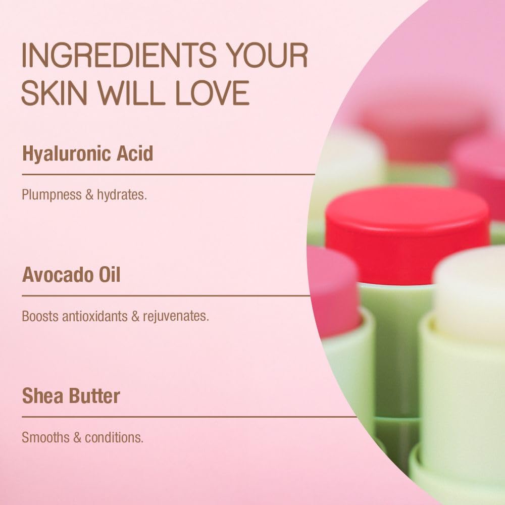 Pixi Hydra LipTreat Rosette with avocado oil for antioxidant support