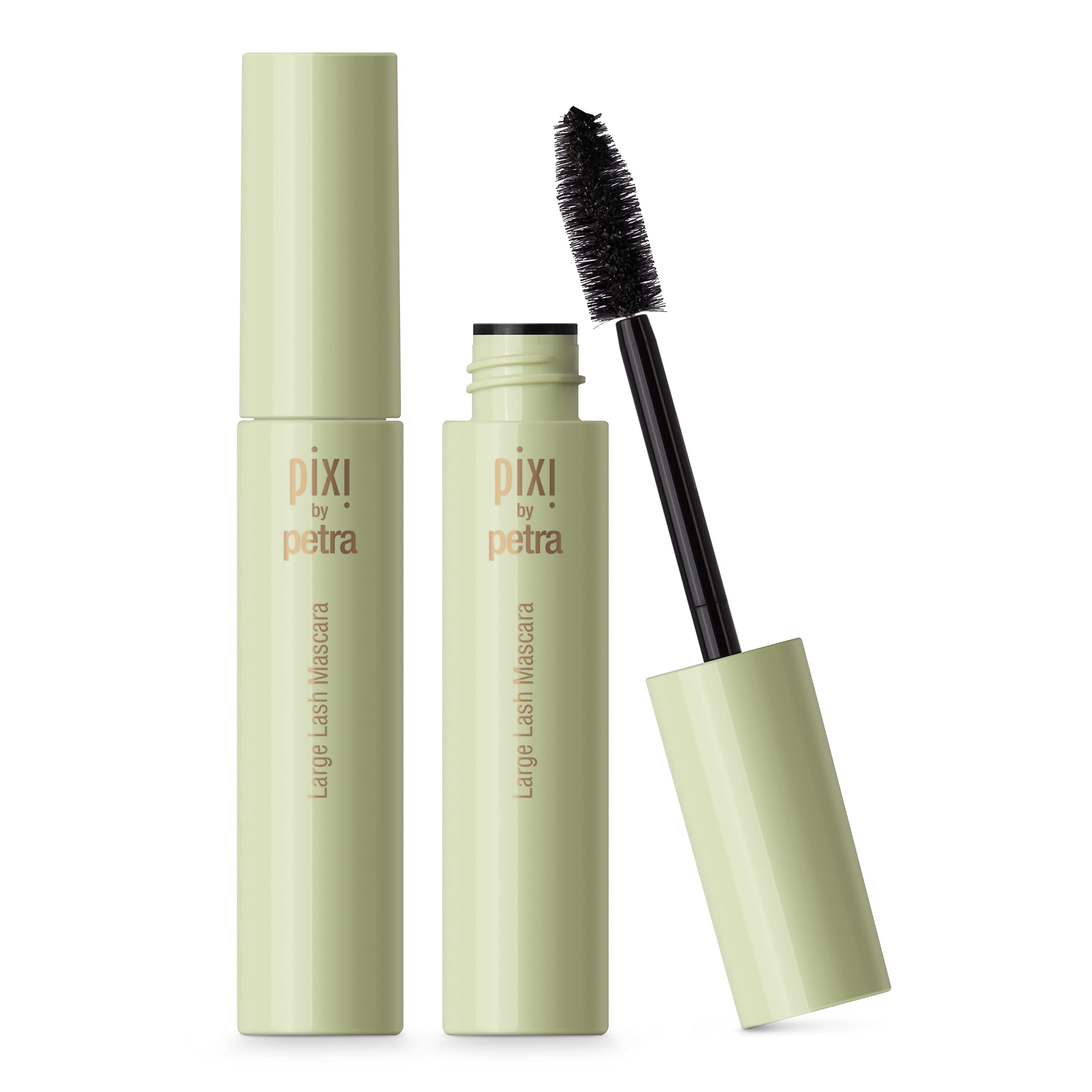 Pixi Large Lash Mascara bottle front showing bold black shade for dramatic eyes