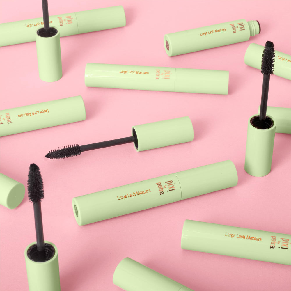 Pixi Large Lash Mascara ophthalmologist-tested formula safe for sensitive eyes