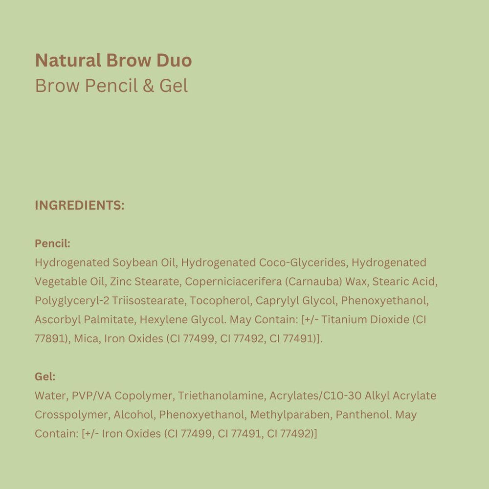 Pixi Natural Brow Duo all-day hold helps brows maintain shape.