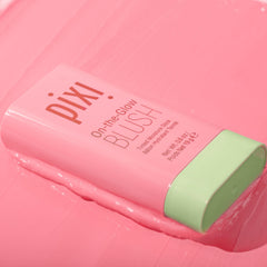Pixi On-the-Glow Blush Fleur close-up texture highlights creamy, buildable color for a natural glow