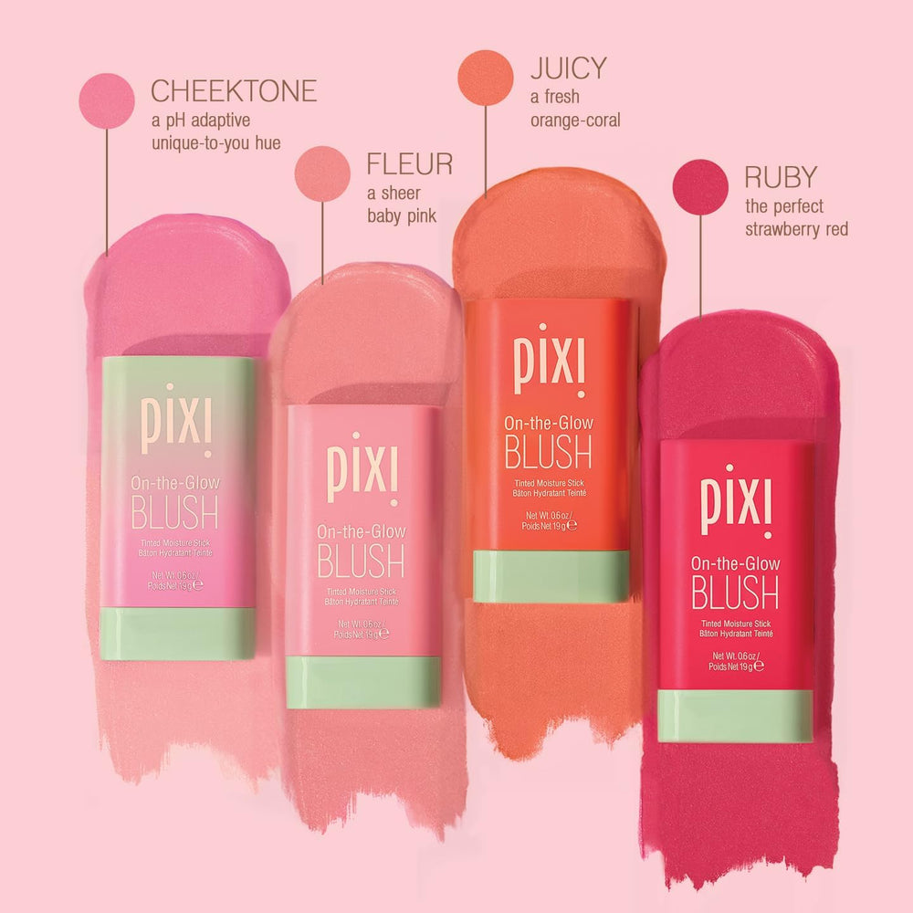 Pixi On-the-Glow Blush Fleur Ginseng-infused formula promotes refreshing hydration