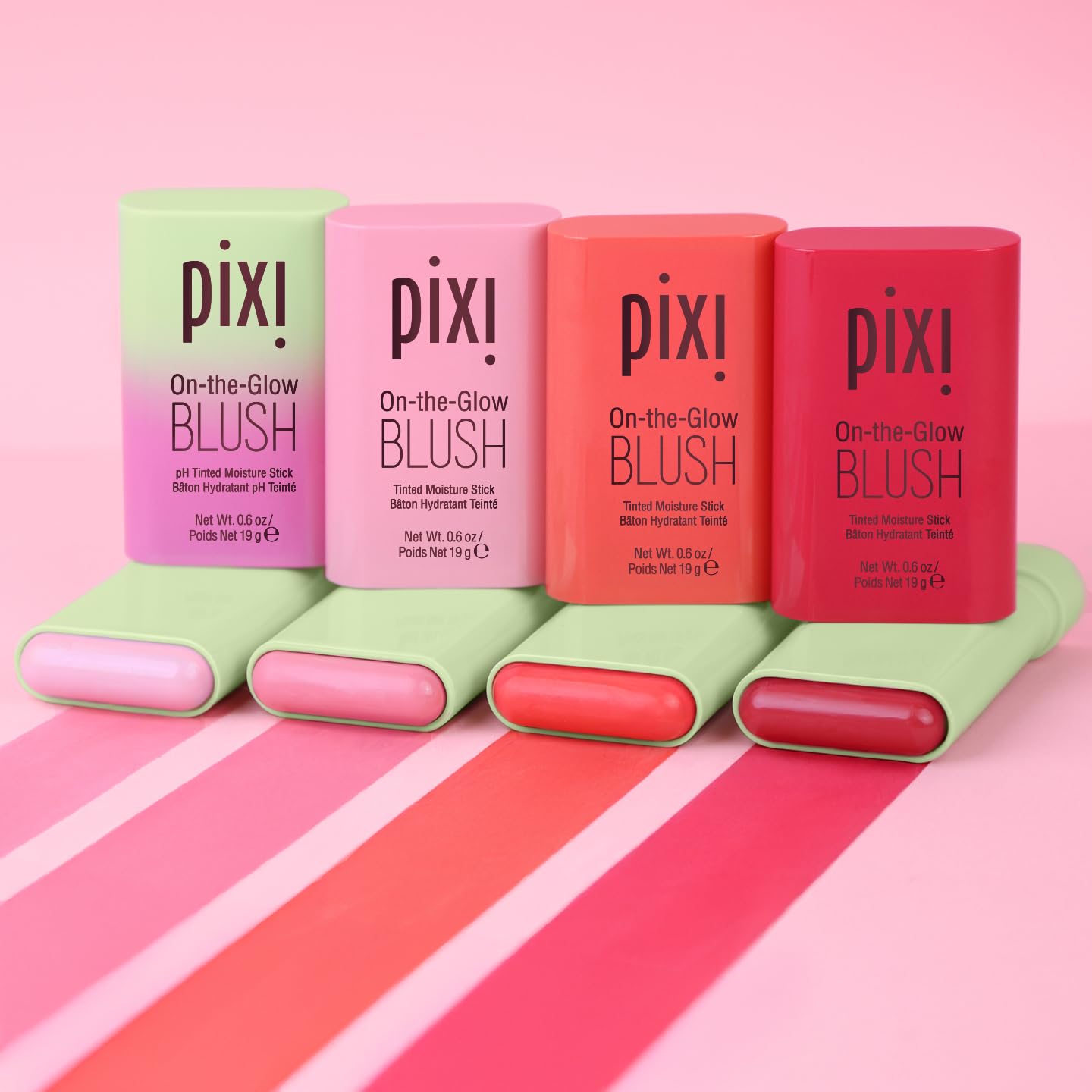 Pixi On-the-Glow Blush suitable for sensitive skin with gentle formula.