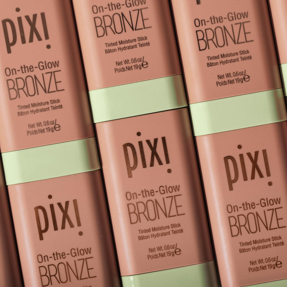 Pixi On-the-Glow Bronze lip swipe delivers subtle color with hydration.