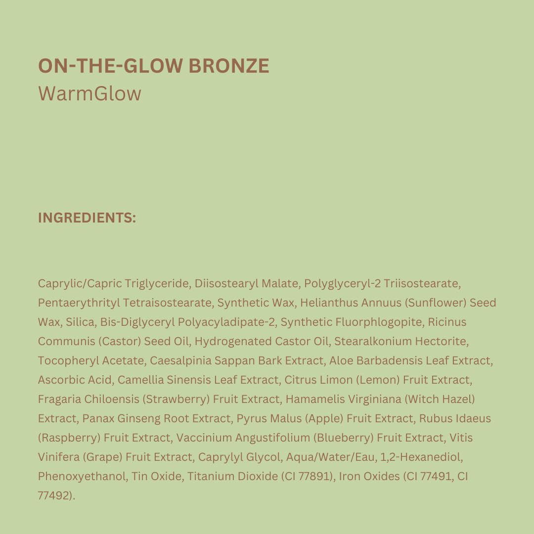 Pixi On-the-Glow Bronze WarmGlow travel-friendly packaging for on-the-go touchups.