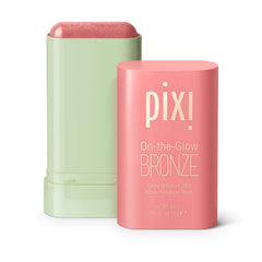 Pixi On-the-Glow Bronze WarmGlow front view shows portable, hydrating color for cheeks and lips.