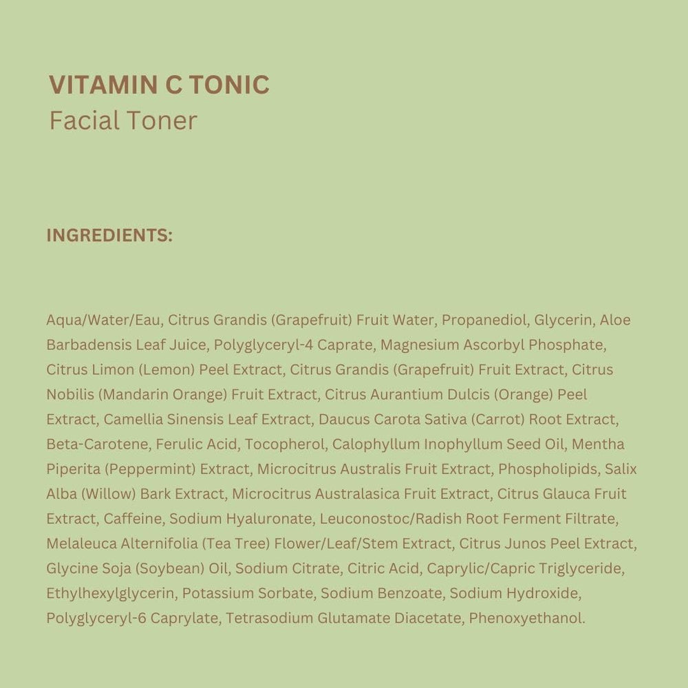 Pixi Vitamin-C Tonic packaging draws attention to citrus-based brightening routine.