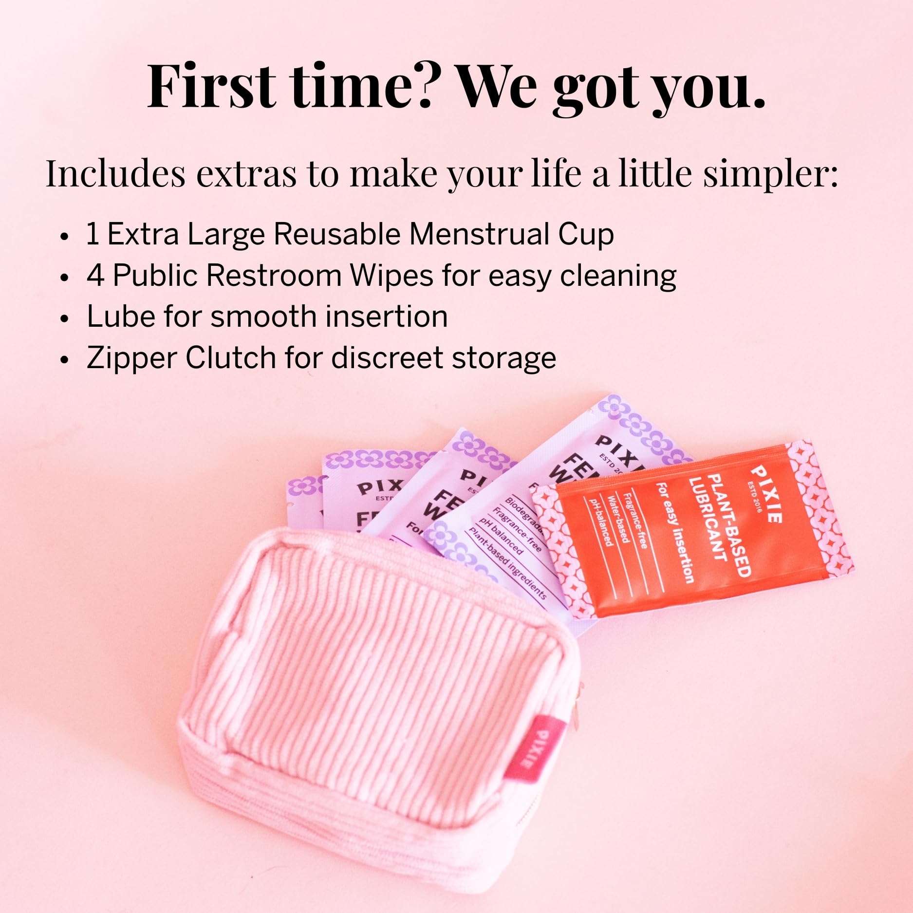 Pixie Cup durable silicone lasts up to 10 years for long-term value.