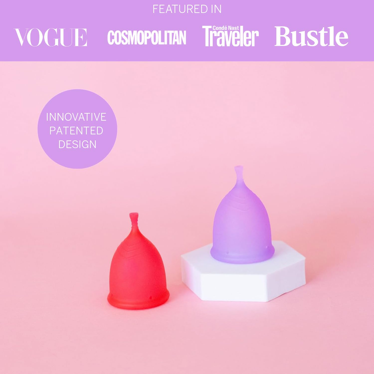Pixie Cup in-use comfort demonstrates discreet, comfortable fit during workouts.