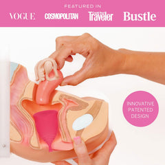 Pixie Cup small-size packaging shown for easy sizing and discreet carry.
