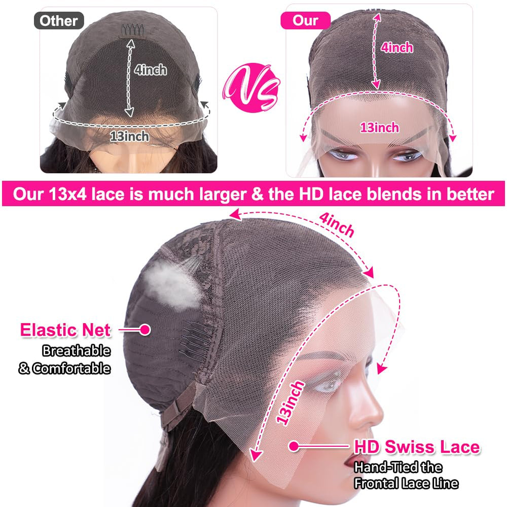 Pizazz bleached knots natural hairline emphasizes seamless scalp illusion.