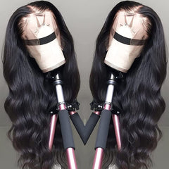 Pizazz Brazilian body wave hair shows soft movement and natural texture.