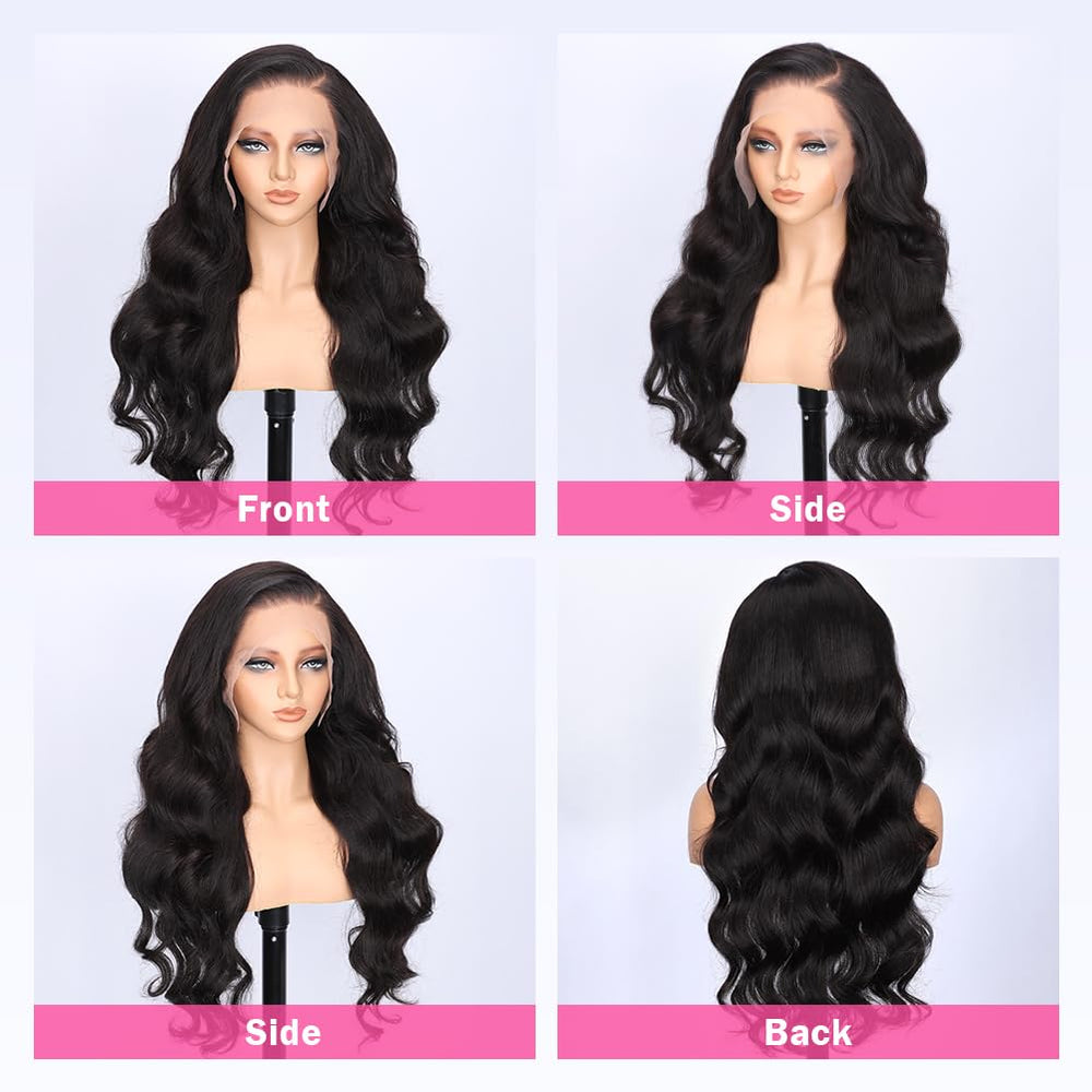 Pizazz Brazilian body-wave wig hair detail showing natural movement