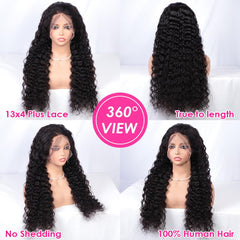 Pizazz deep-wave lace-front closeup highlighting baby hair and realistic texture.