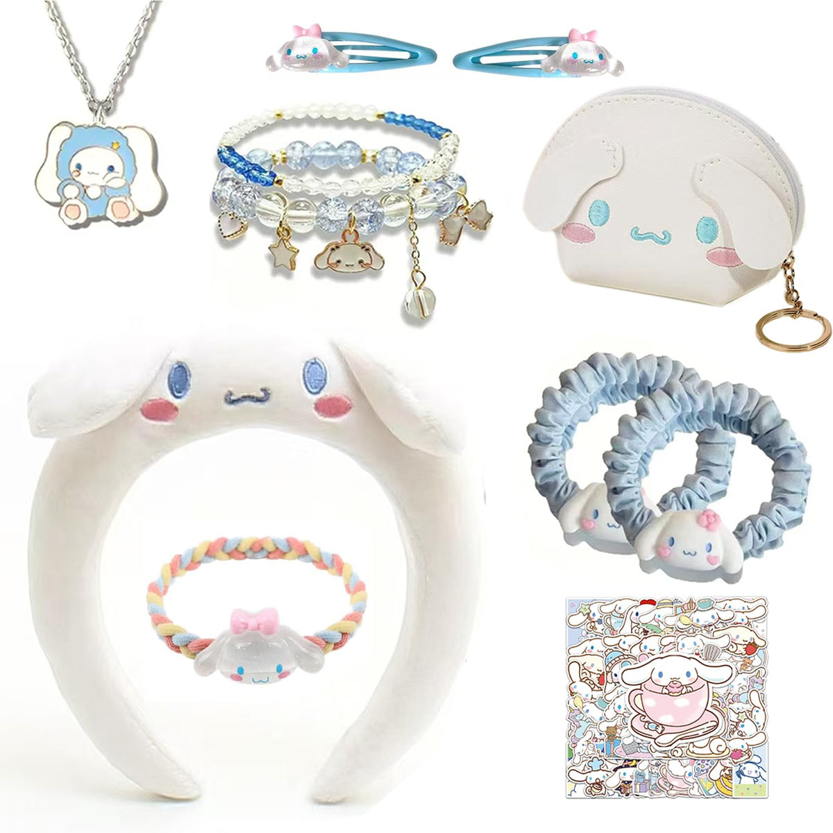 PJKJEUU kawaii headband blue adds playful charm to daily outfits